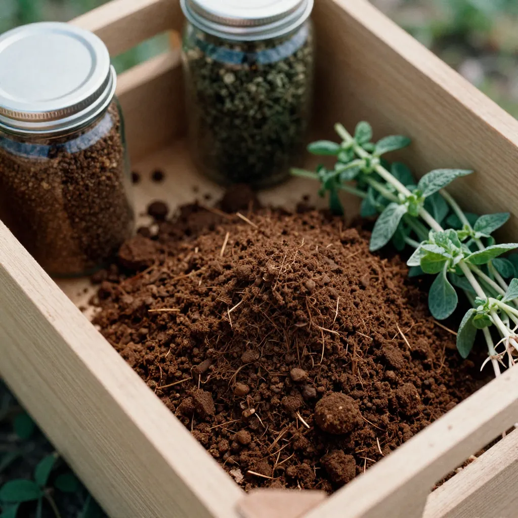 Torv-fri jordblanding i trækasse
